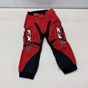 Fox Motocross 180 Racing Pants Youth Size 4/5 Black and Red